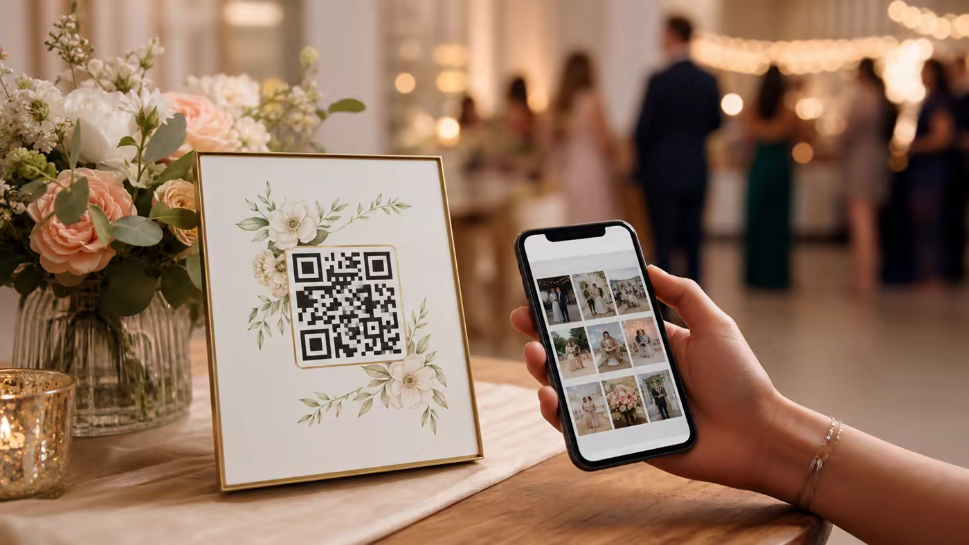Cómo conseguir más fotos de tus invitados usando un QR