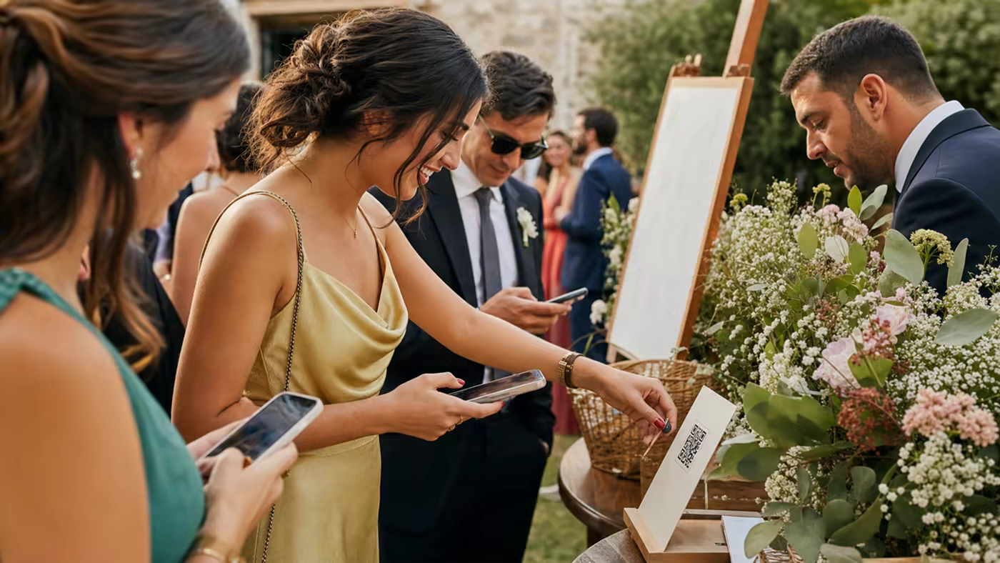 Cómo organizar un QR de boda para recopilar fotos de invitados