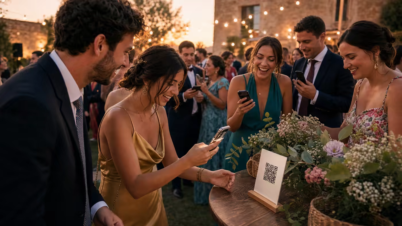 Cómo conseguir que los invitados suban más fotos de la boda
