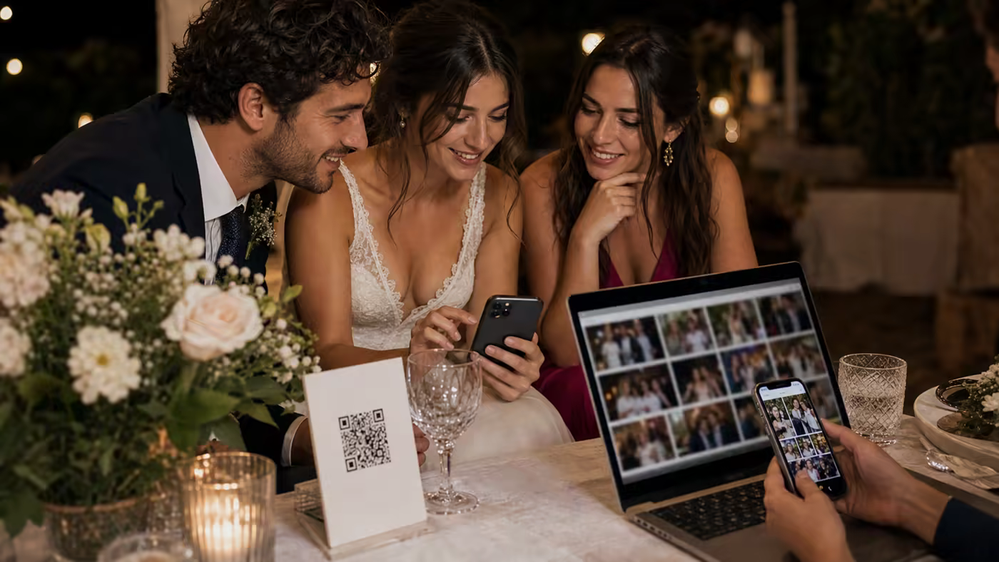 Cómo evitar perder calidad al recibir fotos de boda de invitados