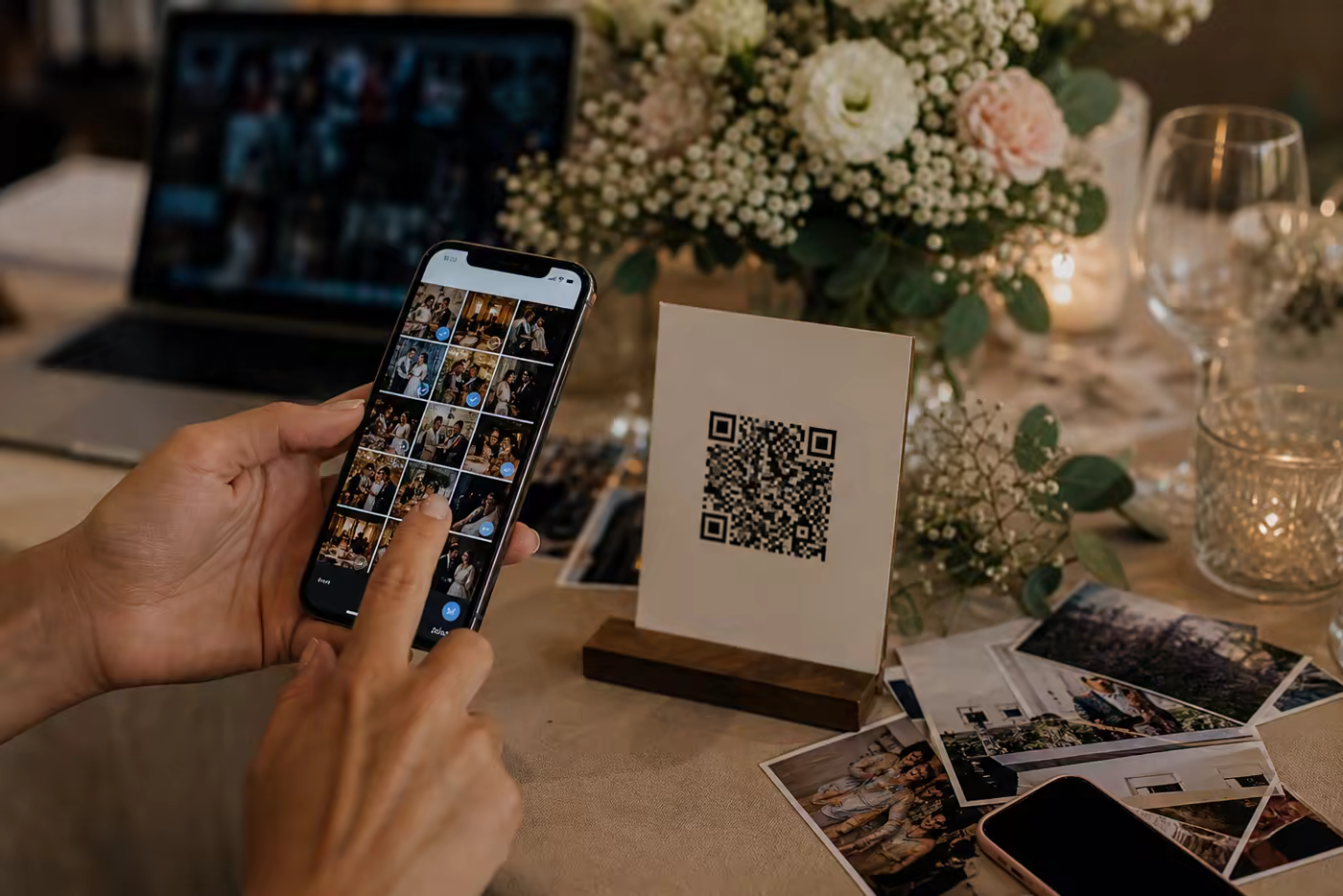 Fotos de boda subidas con calidad a una galeria privada
