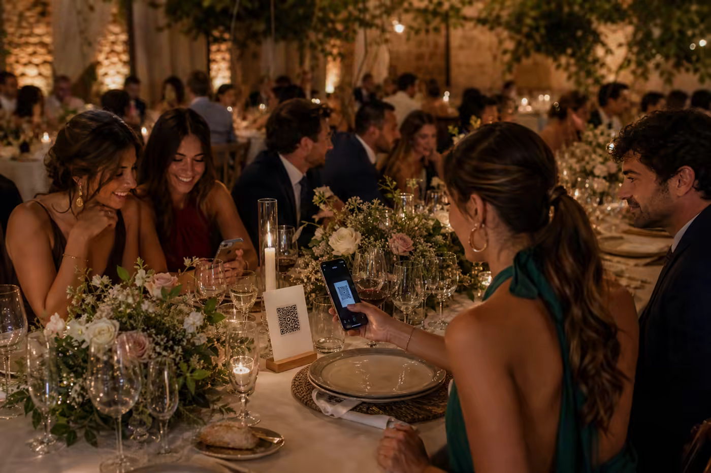 QR en mesas de boda: cuándo funciona mejor y cómo colocarlo